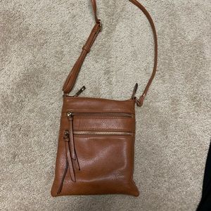 Brown Leather Crossbody Bag